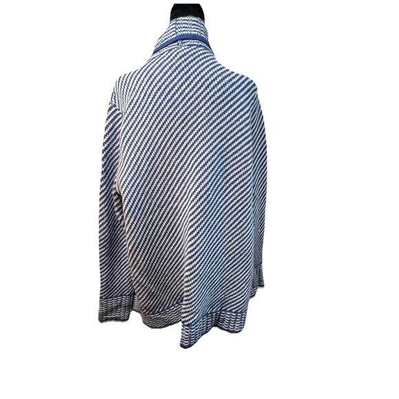 Southern Tide Blue Wool Cashmere Wrap Pocket Oversized Sweater Women’s Size M - Picture 5 of 11